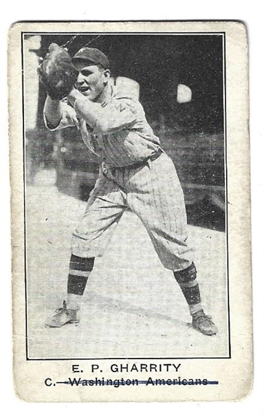 1922 American Caramel E121 - EP Gharrity (Washington Americans) - Baseball Card
