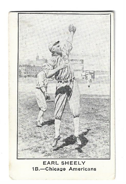 1922 American Caramel E121 - Earl Sheely (Chicago Americans) - Baseball Card