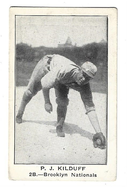 1922 American Caramel E121 - PJ Kilduff (Brooklyn Nationals) - Baseball Card