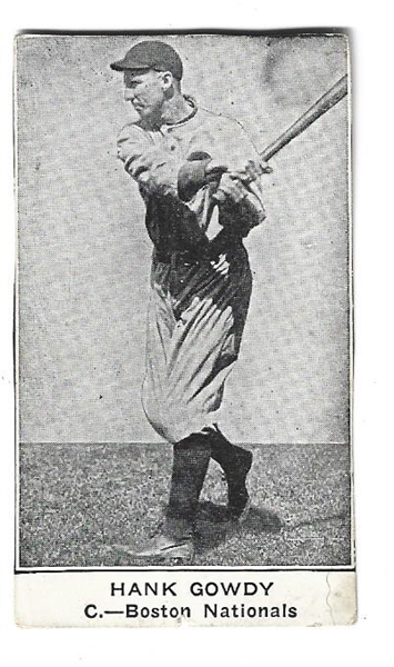 1922 American Caramel E121 - Hank Gowdy (Boston Nationals) - Baseball Card
