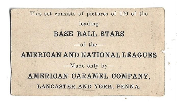 1922 American Caramel E121 - Hank Gowdy (Boston Nationals) - Baseball Card