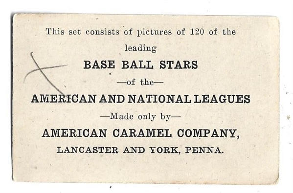 1922 American Caramel E121 - Clarence Hodge  (Chicago Americans) - Baseball Card