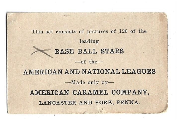 1922 American Caramel E121 - John Graney (Cleveland Americans) - Baseball Card