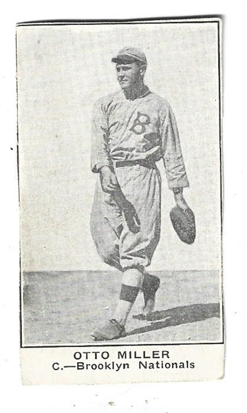1922 W575-1 Otto Miller (Brooklyn Nationals) - Baseball Strip Card
