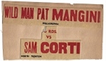 C. 1940s Trenton (NJ) Arena Partial Boxing Broadside - Corti vs. Mangini