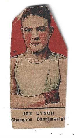 1920's Boxing Strip Card - Joe Lynch