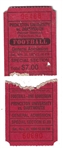 1996 Last Football Game at Palmer Stadium (Princeton vs. Dartmouth) Ticket Stub