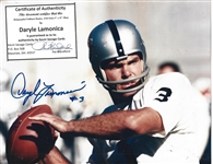 Daryle Lamonica (Oakland Raiders) Autographed 8 x 10 Color Photo with COA