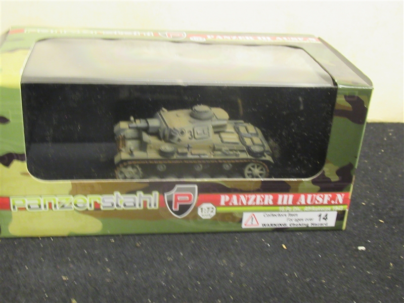 Panzerstahl 1:72 Scale Military Tank - 1943 WWII Die-Cast
