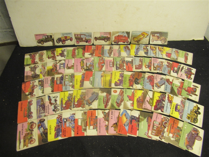 1953 - 55 Topps The World on Wheels Partial Set of (85) Trading Cards 