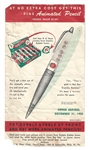 1950 Frank H.Fleer Animated Pencil Offer Coupon