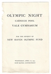 1924 Yale University "Olympic Night" (4) Page Scorecard